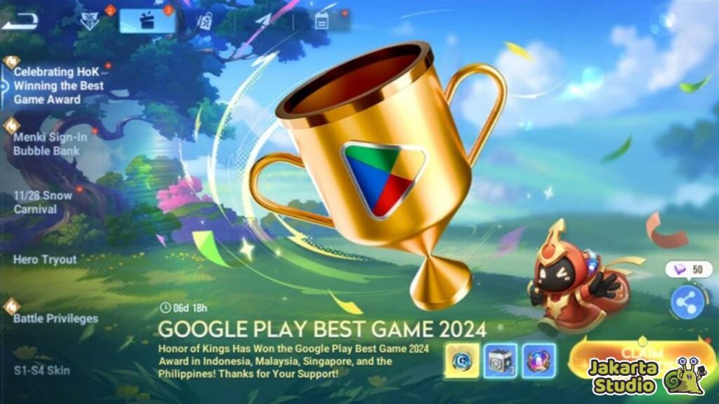 HOK Raih Best Game Google Play 2024