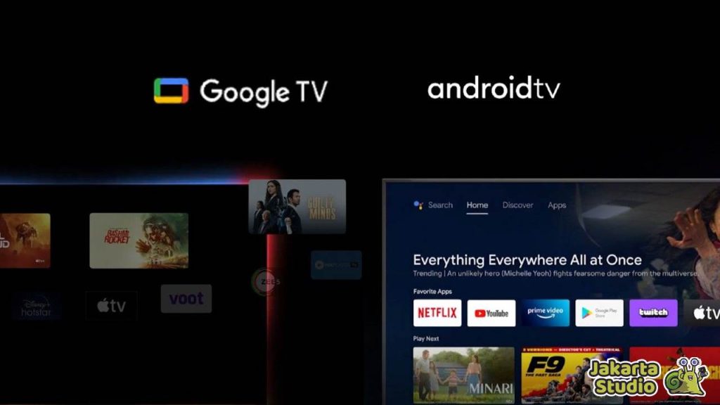 Perbedaan Android TV dan Google TV