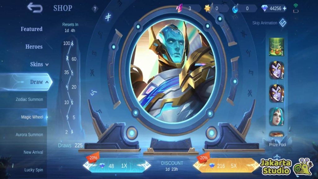 Skin Legend Magic Wheel MLBB