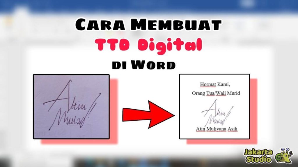 Cara Membuat TTD Digital