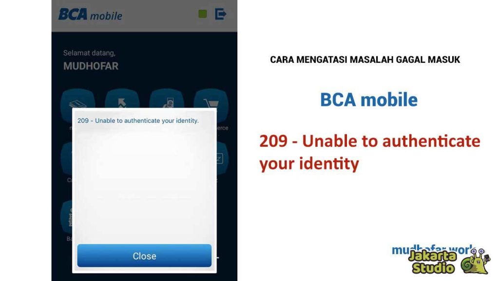 Unable to Identicate Your Identity