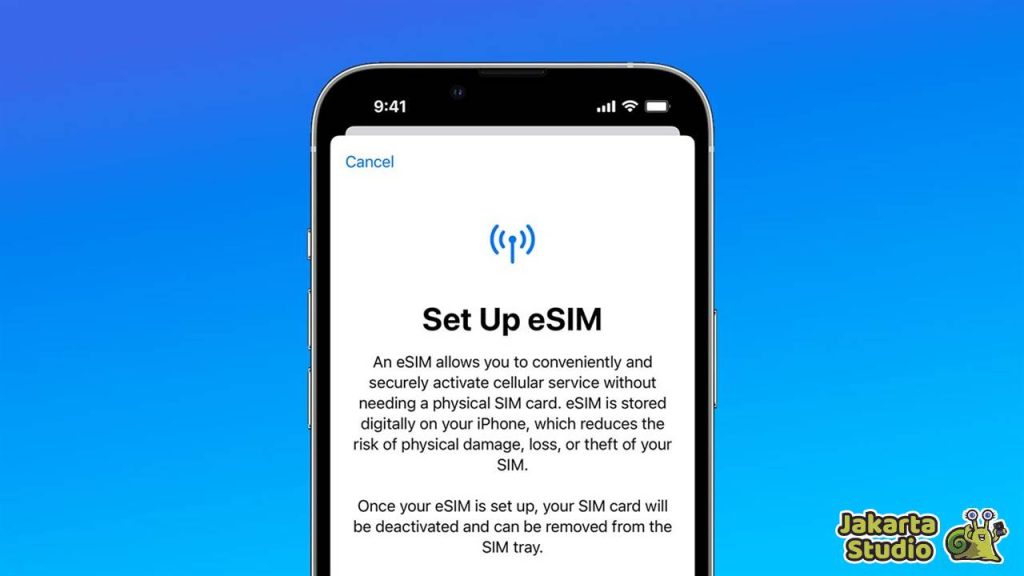 Cara Aktivasi eSIM iPhone