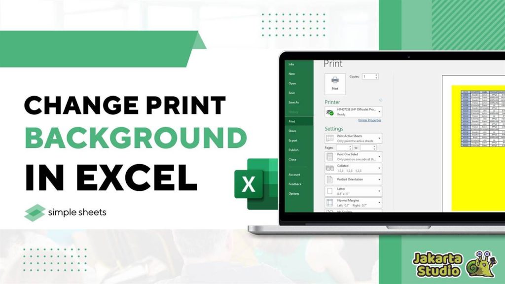 Cara Ganti Background Excel