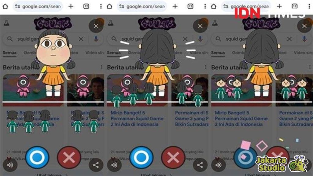 Cara Main Squid Game di Chrome