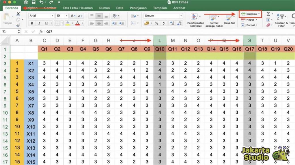 Cara Menambahkan Kolom Excel 