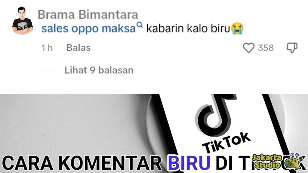 Cara Membuat Komentar Biru TikTok