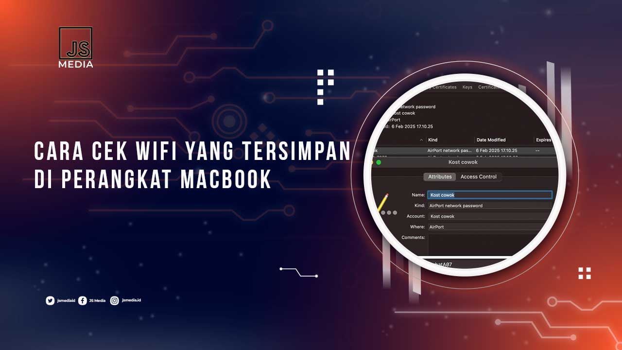 Cara Cek Password Wifi Macbook