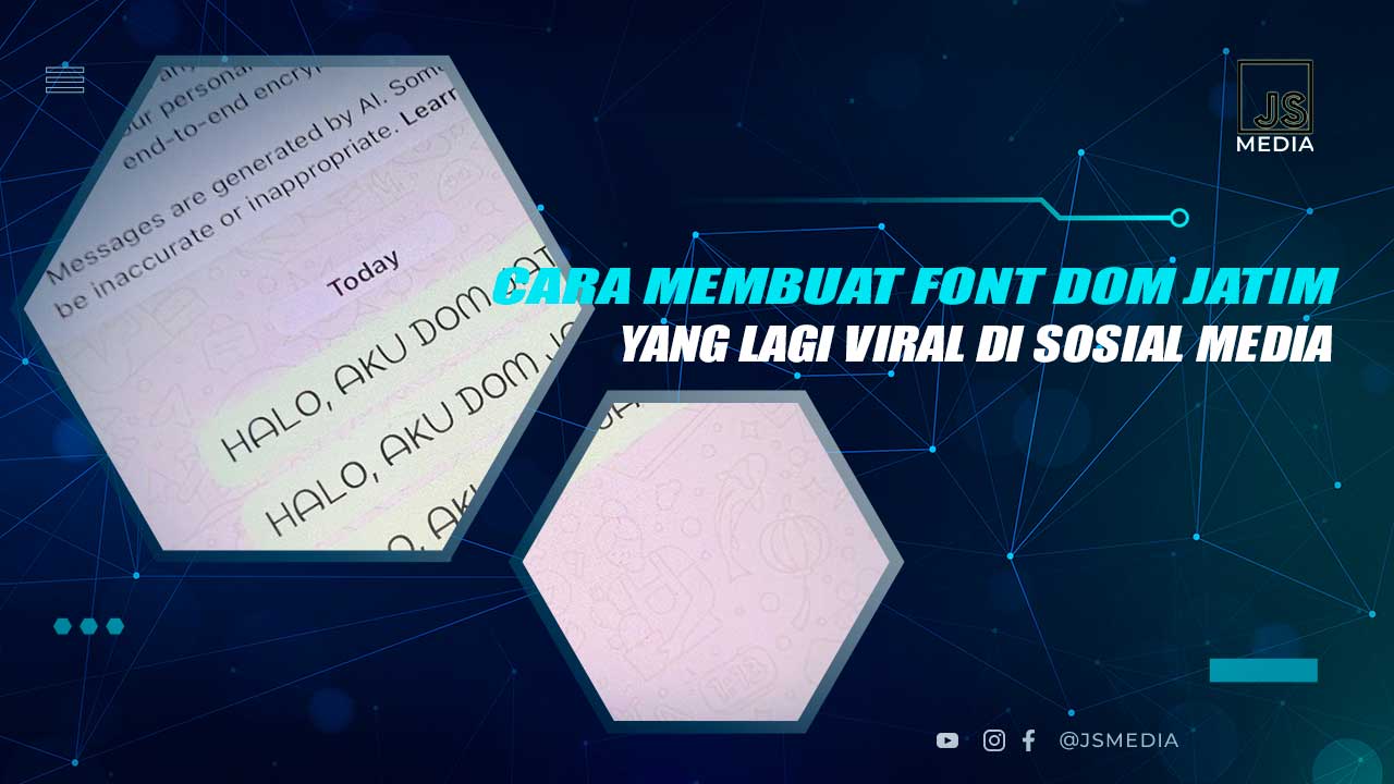 Cara Membuat Font Dom Jatim